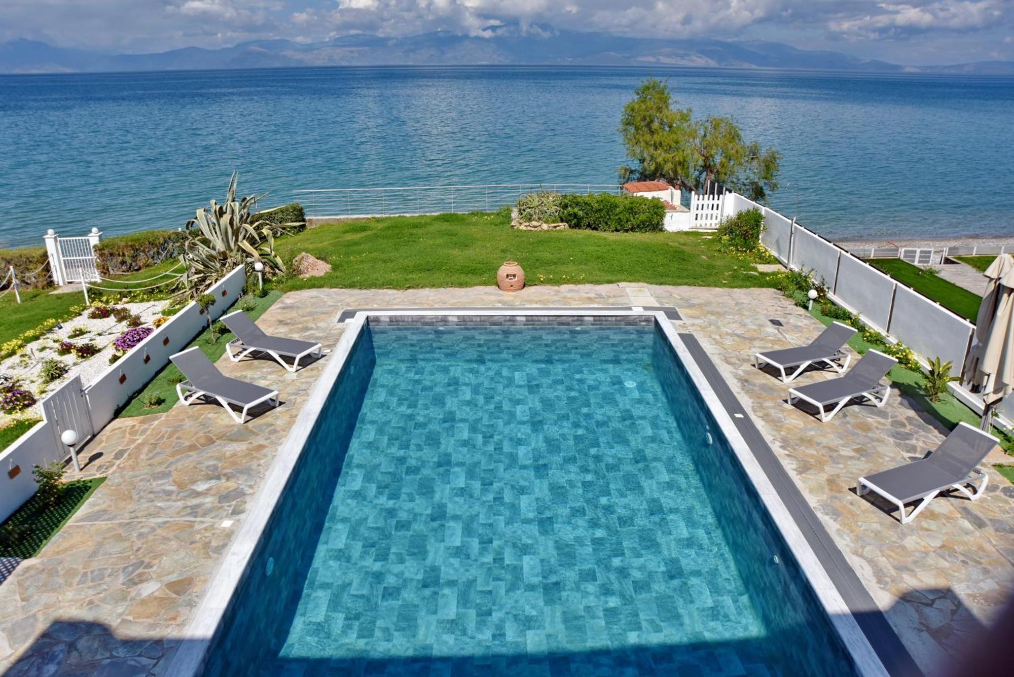 Antorina Beachfront Villas With Private Pools Kamari  Eksteriør billede